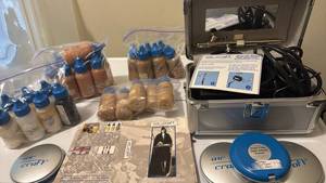 lot 1404 image: Air Craft Professional Airbrush System with Paints and Case