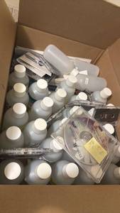 lot 1463 image: Water of life Zinc Essential Mineral Supplement Bottles with Cassette Tapes Mixed Lot