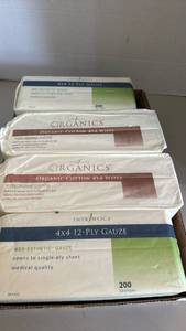 lot 1510 image: Intrinsics Medical Gauze and Organic Cotton Wipes Bundle