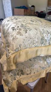 lot 1557 image: Pair euro pillows
