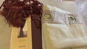 lot 1574 image: Curtain panels and ropes