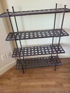 lot 1711 image: Metal Four-Tier Plant Stand Storage Rack, 48x38x11