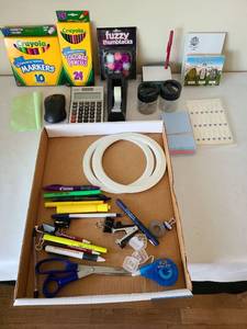 lot 1716 image: Office School Supplies Bundle with Nazareth Souvenir Set