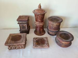 lot 1721 image: Terracotta Clay Pottery Collection