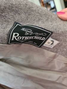 lot 1723 image: Vintage Rothschild Tailored Gray Wool Coats. Girl sizes 2, 4, 6