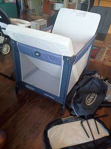 lot 2002 image: Graco Pack n Play Simple Solutions Playard.   Bassinet, Changing