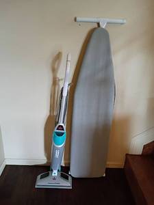 lot 2030 image: Bissell Power Fresh Machine and Ironing Board.   Located in Basement
