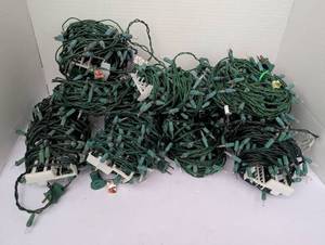 lot 3005 image: Large Lot of white Christmas Light Strings