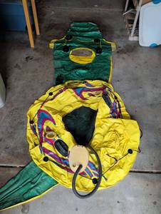 lot 3041 image: Large inflatables with foot Pump