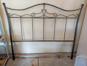 lot 3051 image: Queen Size Bed Headboard with Scrollwork Design full size for 58 in bed frame