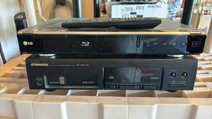lot 3104 image: LG Blu-ray Player and Pioneer Multi-Play Compact Disc Player Bundle