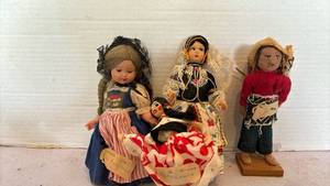 lot 3148 image: International Folk Dolls Collection Traditional Cultural Costumes - Switzerland needs repaired