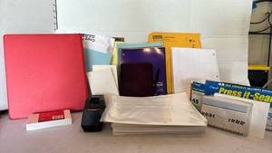 lot 3169 image: Mixed Office Supply Lot with Notebooks and Envelopes
