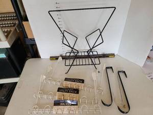 lot 3627 image: Over The Door Utility Rack Storage Organizer Set