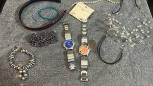 lot 1907 image: Womens jewelry, watches and headband