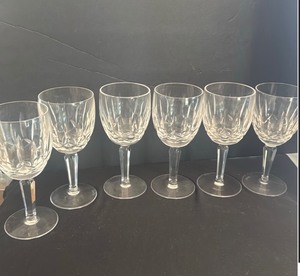 lot 1253 image: Waterford Crystal goblets  glasses set of 6