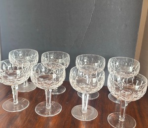lot 1105 image: Waterford Crystal champagne glasses set of 8