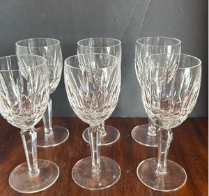 lot 1110 image: Waterford Crystal cordial glasses set of 6