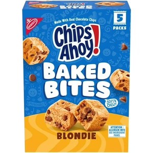 lot 6067 image: Lot of 2 CHIPS AHOY Baked Bites, Blondie, 5 - 1.5 oz Snack Packs (5 Bites per Pack) BB JANUARY 31 2026