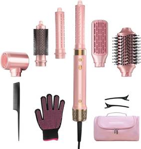 lot 5220 image: Mythsight StyleVibe 6-in-1 Air Styler, Hair Dryer & Blow Dryer Brush with Auto-Wrap Curl LR, Fast Drying, Smooth Blowouts, Root-Lift Volume, No Heat Damage Frizz-Free Thermal Brush, Gifts for Women