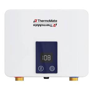 lot 5235 image: Tankless Small Water Heater Electric 120V 29.2Amp, ThermoMate 3500W On Demand Instant Hot Water Heater with Temperature Display for Kitchen Bathroom Sink Faucet, ETL Certified