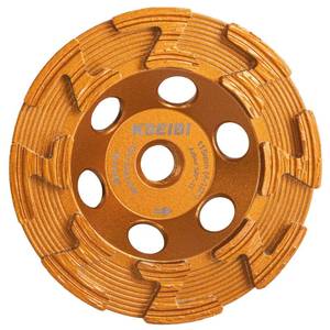 lot 5255 image: KSEIBI 644146 Surface Grinding Wheels 4-12 Inch - Diamond Cup Wheel for Concrete Tools, Angle Grinder Attachments, Extra Coarse Concrete Grinder with Z-Segment and Integrated Flange