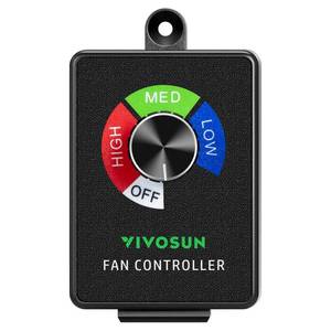lot 5259 image: VIVOSUN Variable Speed Controller Cordless Vent Blower Speed Adjuster for Inline Duct Exhaust Fan
