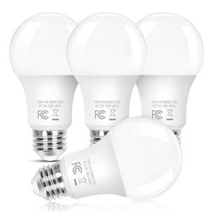 lot 5281 image: Brightever A19 LED Light Bulbs, 100 Watt Equivalent Light Bulbs Dimmable, Warm White 3000K, 1100 Lumens, Energy Efficient 12W, 4-Pack