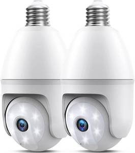 lot 5282 image: Noahcam 2K Light Bulb Camera, 5G2.4G Wireless Outdoor Camera, Light Bulb Security Camera with AI Human Detection, Color Night Vision, Motion Alerts, 2-Way Audio, Works with Alexa, Easy Installation