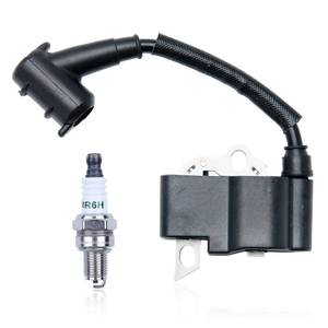 lot 5306 image: Haishine Ignition Coil Module for Stihl HS46 HS46C HS56 Hedge Trimmer, HS46 HS56 Ignition Coil with Spark Plug Replace 4242 400 1301