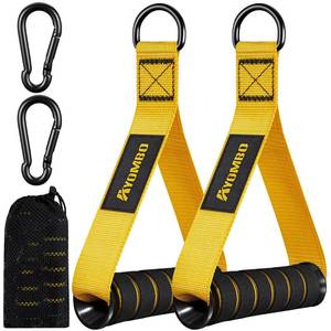 lot 5324 image: Ayombo Gym Equipment, Cable Attachments for Gym, Home Workout Equipment Machine Grip Attachments, Resistance Bands Handles for Weight Strength Trainer, Gym Heavy Duty Exercise Handle for Men