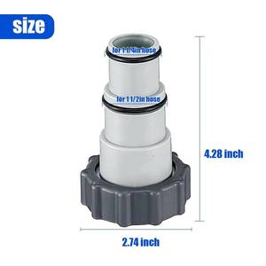 lot 5330 image: 1 Packs Pool Hose Adapter Connector Converts 1.5 to 1.25 Inch Hoses-Replacement Parts Fits Filter Pumps and Saltwater Systems for Above Ground Swimming Pools