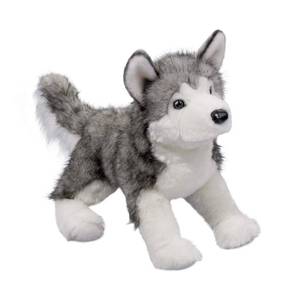 lot 5351 image: Douglas Lobo Husky Dog Plush Stuffed Animal