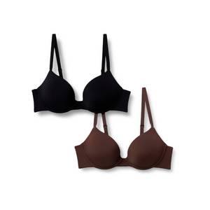 lot 5355 image: Amazon Essentials Womens Microfibre Lined Push up Plunge Bra, BlackRich Hazel, 32B