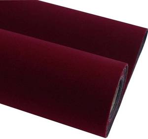 lot 5363 image: Waddllcor Self Adhesive Velvet Flock Contact Paper Liner for Jewelry Drawer 17.7 x 117 Craft Fabric Peel and Stick, Soft Velvet Liner for Drawer DIY (Maroon Color)
