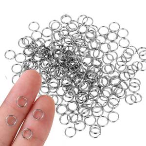 lot 5371 image: 300Pcs 14 Small Split Ring for Keychains, Stainless Steel Double Loops Round Mini Split Jump Rings Silver Keychains Connectors for Jewelry Necklaces Bracelets Earrings Crafts Decorations