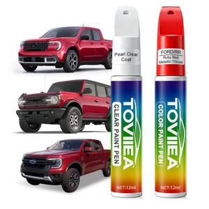 lot 5377 image: Toviiea Ruby Red Metallic Tricoat(RRM7283) Touch Up Paint Compatible with Ford,2-In-1 Car Scratch Remover Pen,Car Paint Scratch Repair Kit for Scratches,Chips & Nicks,2-PCS SET