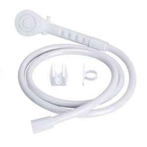 lot 5434 image: OYMOV RV Shower Head with Hose - Non-Metallic Outdoor RV Shower Kits Replacement with Pause Function for RVs, Fifth Wheels, Motor Homes, Travel Trailers, Campers, Boats, White