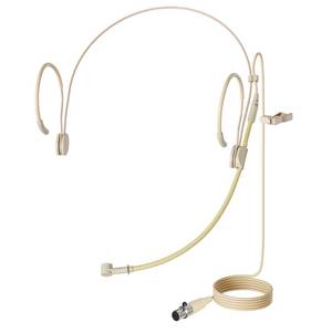 lot 5448 image: J K MIC-J 069 Earhook Headworn Headset Unidirectional Microphone Compatible with Shure Wireless Bodypack Transmitter - Mini XLR TA4F Plug