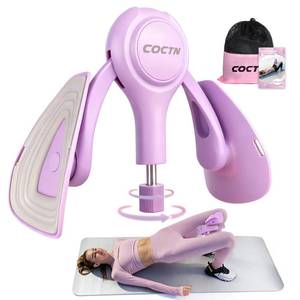 lot 5458 image: Thigh Trainer for Women, 15-70LB Adjustable Resistance Inner Thigh Exerciser for Pelvic Floor Muscle Repair, Thigh Workout Kegel Exercise Equipment for Shaping, Yoga & Weight Loss at Home Gym -Purple