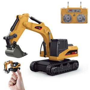 lot 5484 image: BRRRRT 164 Full Proportion Remote Control Excavator,Remote Control Construction Vehicles with Metal Shovel,Type-C Direct Charging RC Excavator,Birthday Gifts for Boys and Girls Age 3