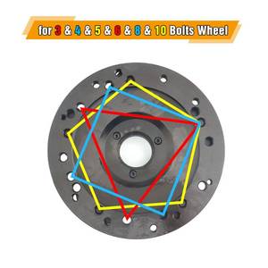lot 5530 image: Nienloop Universal Wheel Balancer Adaptor Fixture Plate, Tire Balancing Machine Clamp, for 363840mm Shaft