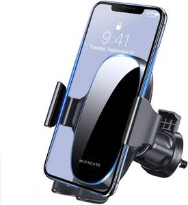 lot 5535 image: Miracase Upgraded Wider Clamp Phone Holders for Your Car, Metal Hook Air Vent Car Mount Thick Cases Friendly Automobile Hands Free Compatible with iPhone 1716151413 Series All Smartphone