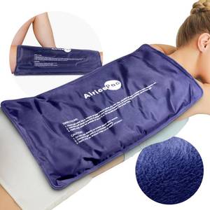 lot 5575 image: AiricePac Extra Large Gel Flexible Back Ice Packs for Injuries Reusable, 11x 20 Cold Pack Wrap for Knee Leg Neck Shoulder Hip Back Pain Relief, Cold Compress Therapy for Swelling, Bruises, Surgery