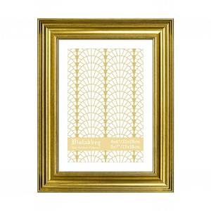 lot 5592 image: VIOLABBEY 5x7 Picture Frame Gold, Vintage Photo Frames, Fits Pictures 4x6 with Mat or 5 x 7 without Mat, Display for Tabletop and Wall