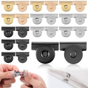 lot 5597 image: Yuanchu 12Pair No-Sewing Seamless Magnetic Snap Buttons, Metal Magnetic Buckle Clasp Magnetic Purse Clasps for Purse HandbagClothing Tote Bags DIY Crafts