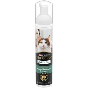 lot 5602 image: Purina Pro Plan Rinse Free, Allergen Reducing Dry Shampoo for Cats, LIVECLEAR Cleansing Foam - 8.5 oz.