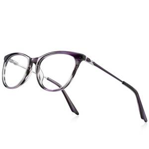 lot 5648 image: RB.Pilot Cat Eye Reading Glasses for Women Blue Light Blocking Readers- Acetate Frame Spring Hinge