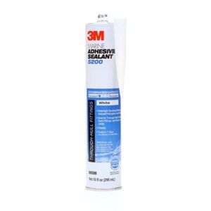 lot 5650 image: 3M Marine Adhesive Sealant Cartridge  Permanent Bonding Sealing Waterproof Repair  White  10 fl oz