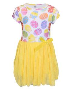 lot 5692 image: Unique Baby Girls Easter Chick Egg Hunt Tutu Skirt Dress (8, Egg Chick)
